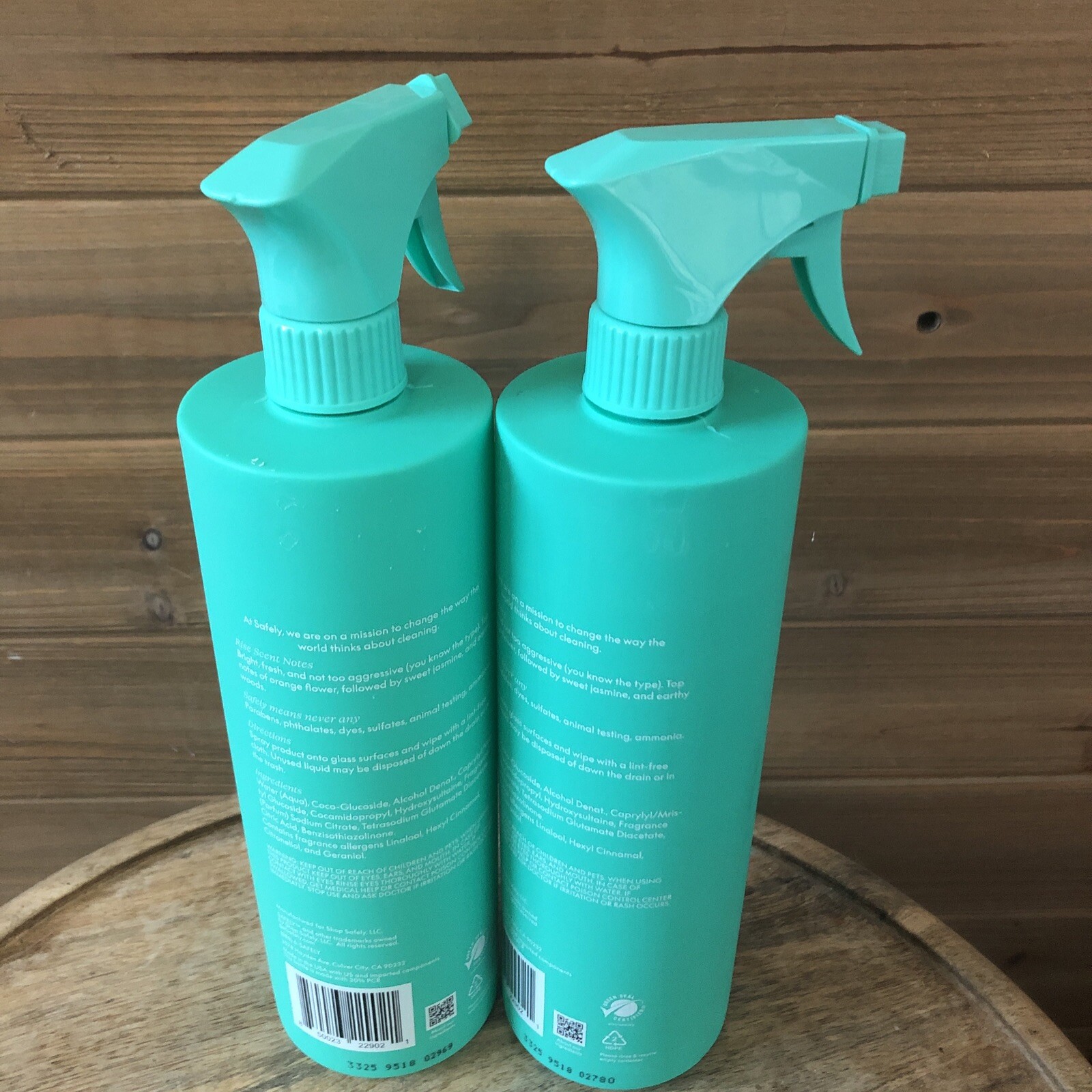 (2) Safely – Glass Cleaner Streak-Free Shine – 28 FL Oz Spray Bottle