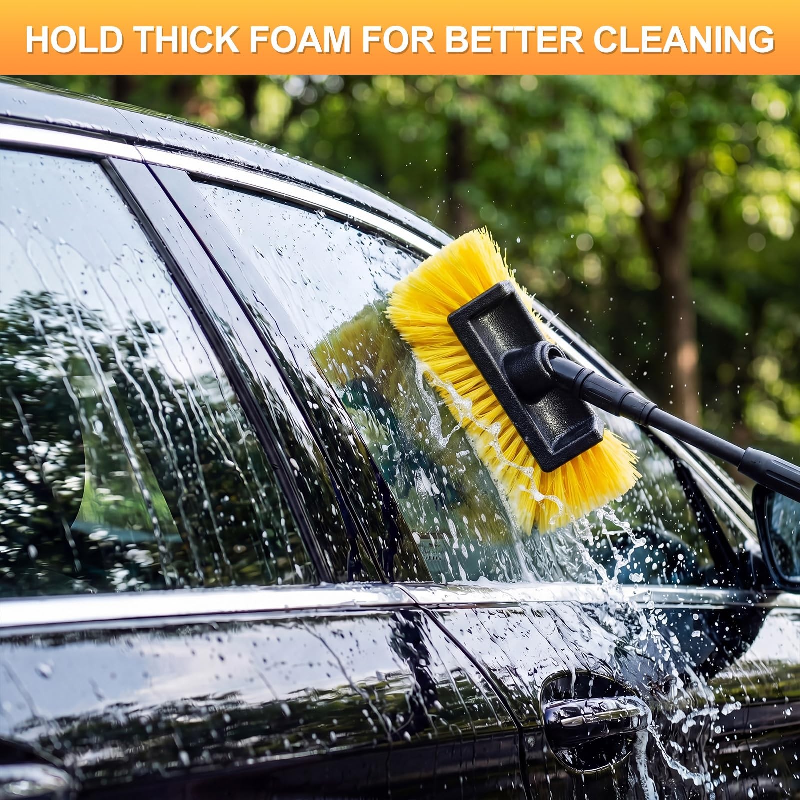 8 Pcs Car Wash Brush Head with Soft Detailing Bristle Flow Thru Car Cleaning …