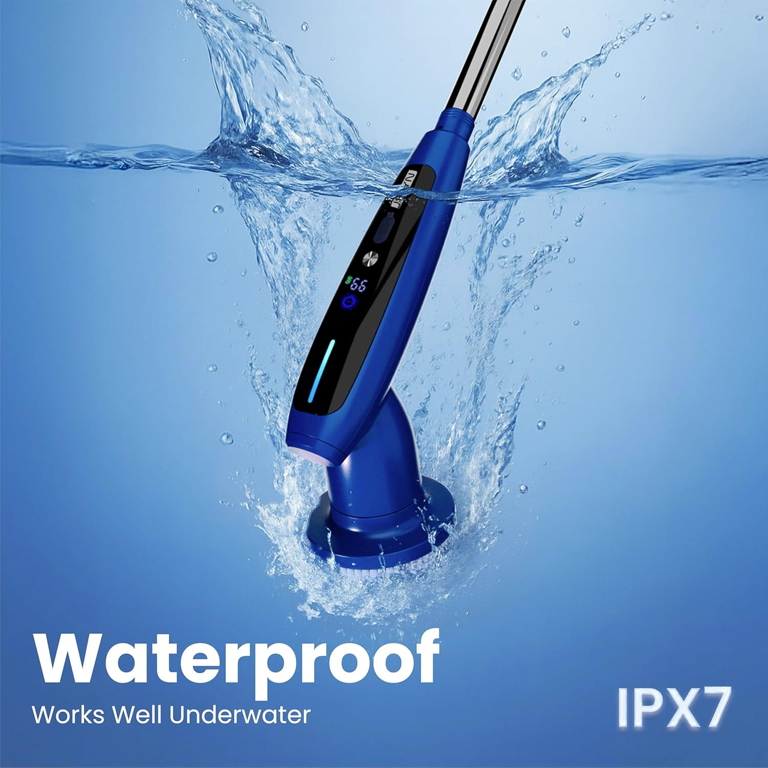 2026 Upgraded Electric Spin Scrubber: 120 Min Runtime, IPX7 Waterproof Cordless