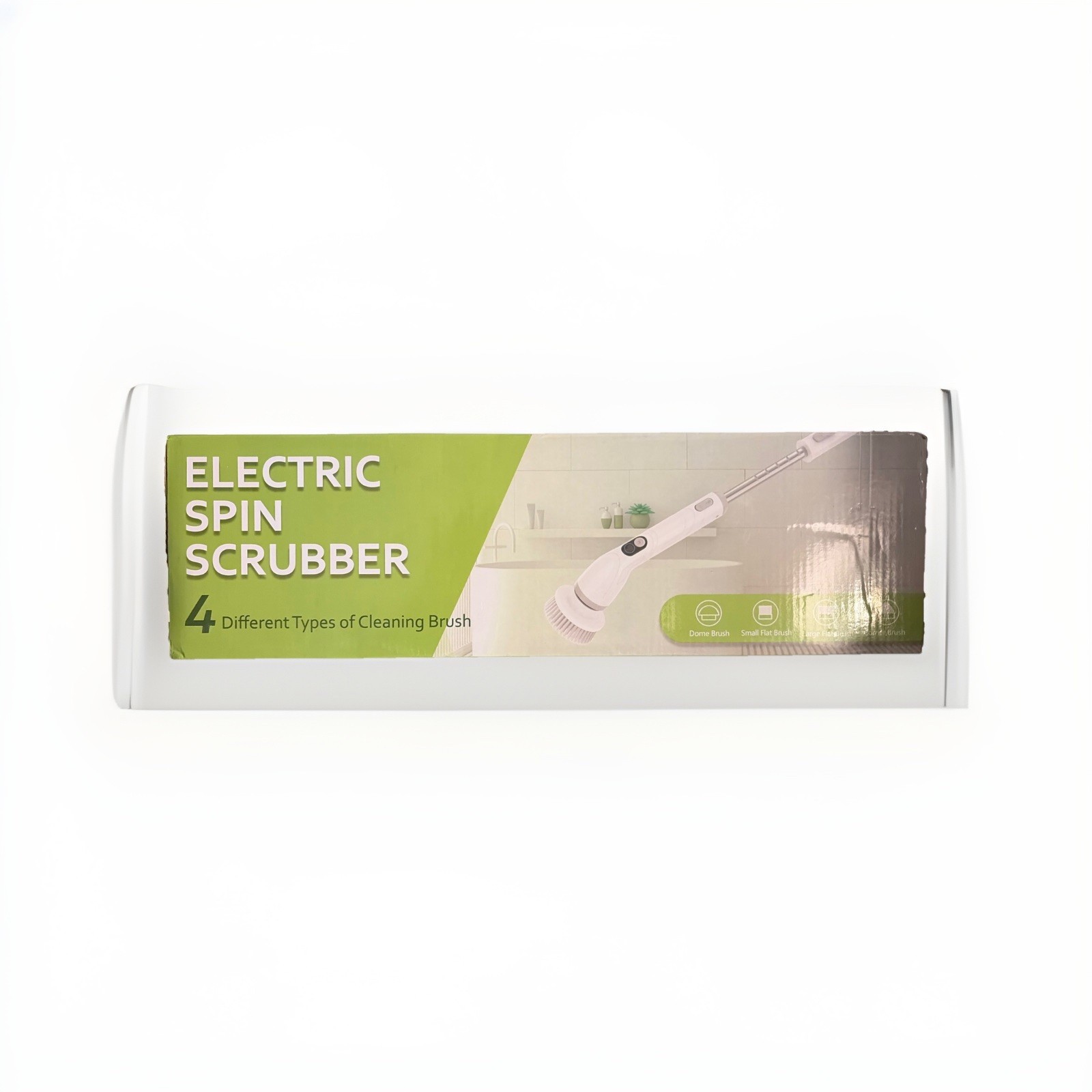 Electric Spin Scrubber KS-2640C – 4 Brush Heads, Cordless & Rechargeable