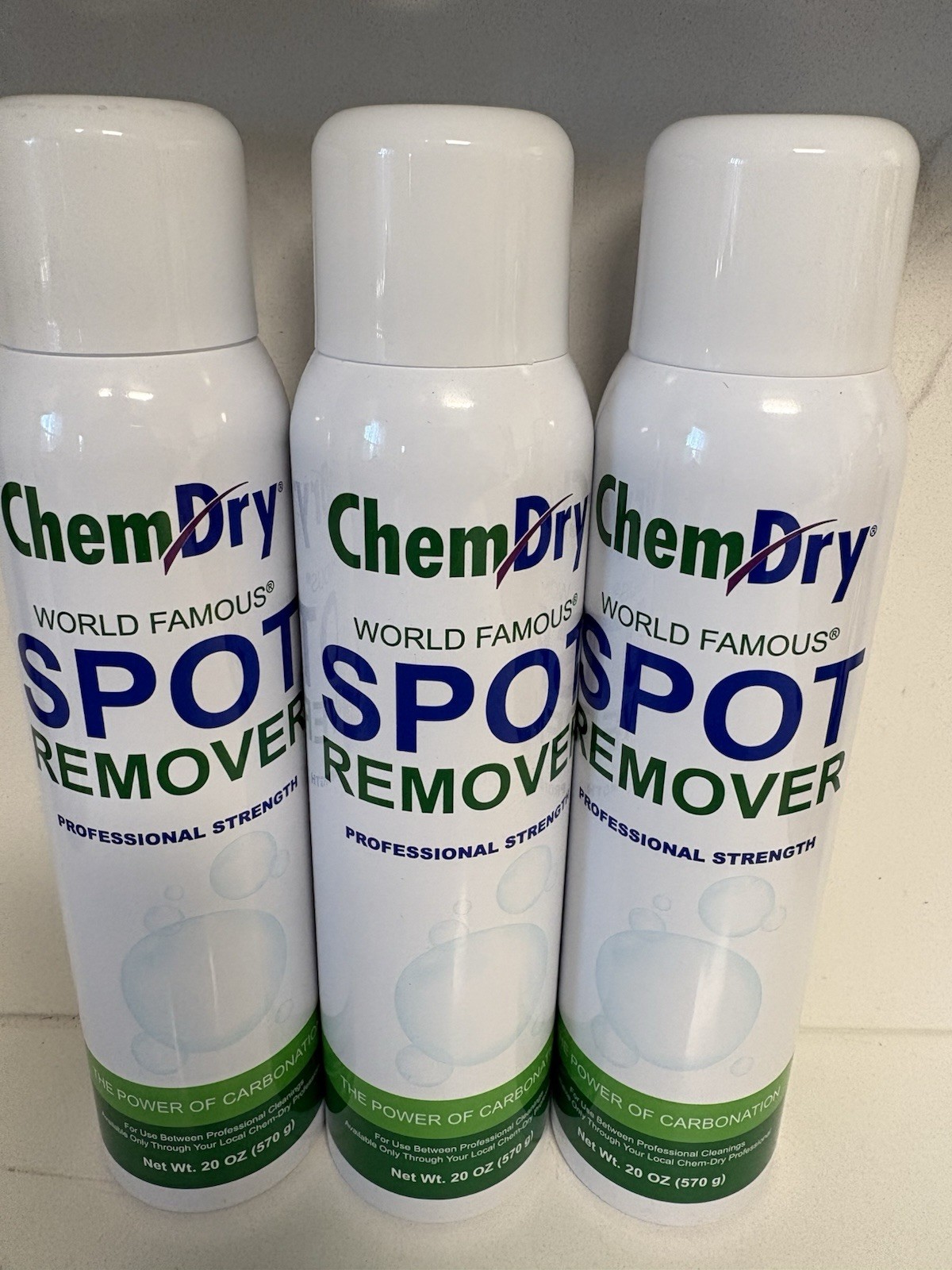 Chem Dry Professional Strength Spot Remover Concentrate 3 Pk 20 oz Cans Chemdry