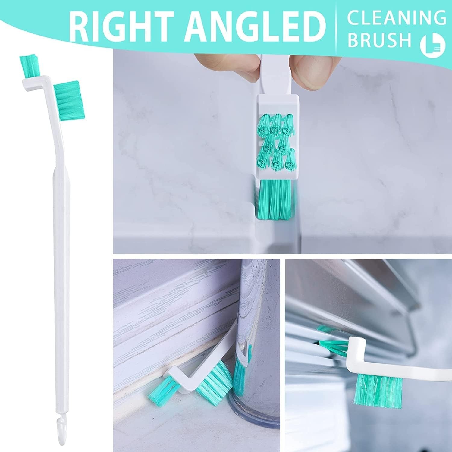 Small Cleaning Brushes Set, 4 pcs Crevice Household Cleaning Tool for Window Tra