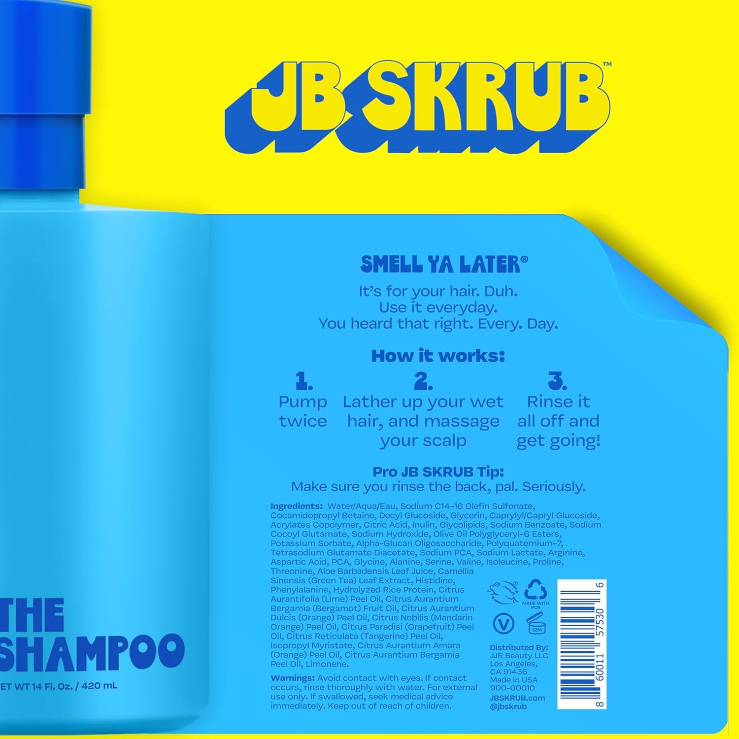 JB SKRUB The Hair and Body Wash Super Duo – No Harsh Ingredients – Conquer Ado