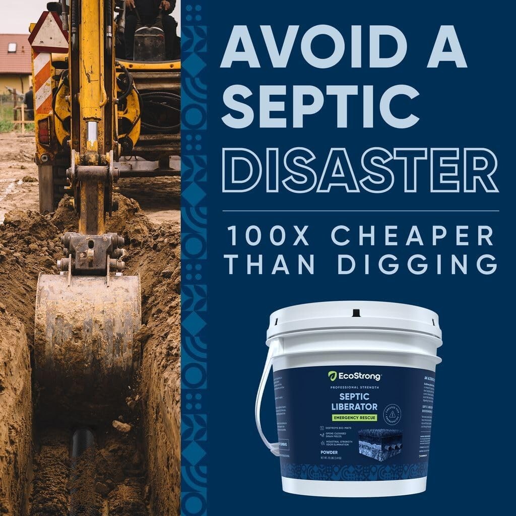 Septic Tank Shock Treatment | Bio Enzyme Septic Safe |Clears Leach & Drain Field