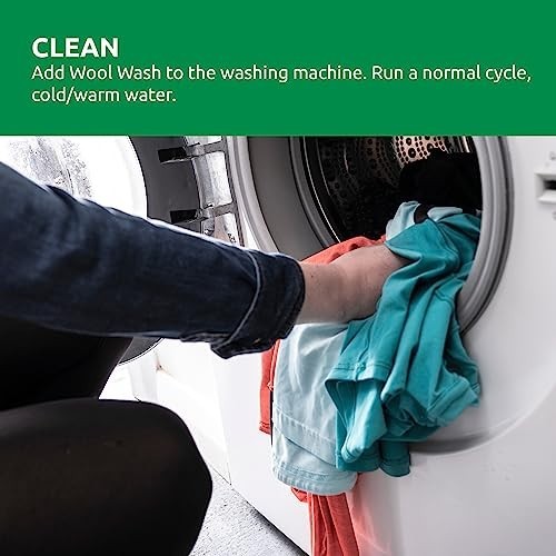 Wool Wash 1000ml Merino Cleaner Deodorizer Machine Wash Safe PFAS Free