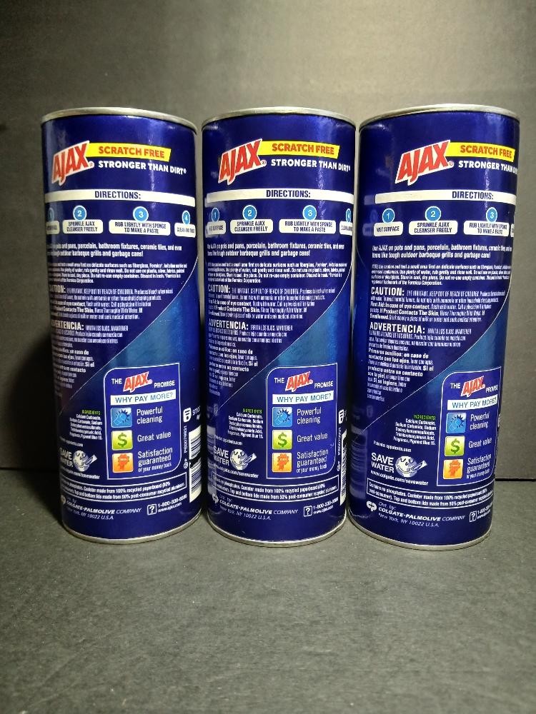 Ajax Powder Cleanser with Bleach, 21 oz. – Pack of 3