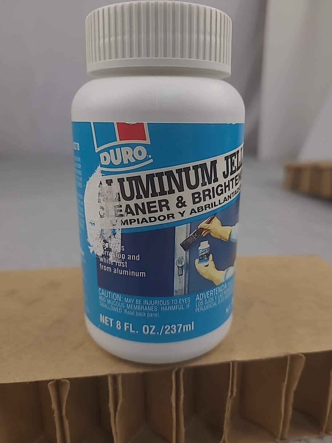 1x Duro by Loctite Aluminum Jelly Cleaner & Brightner 8 Fl Oz.