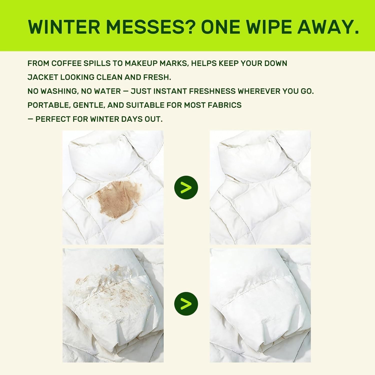 Easy-to-Use Fabric Stain Remover Wipes – 200 Pack