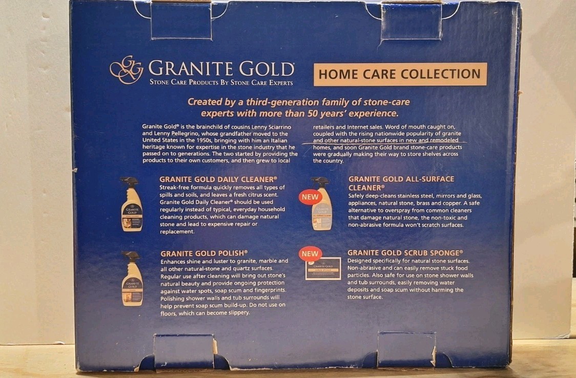 Granite Gold Home Care Collection Daily Cleaner, Polish, All-Surface Spray, and