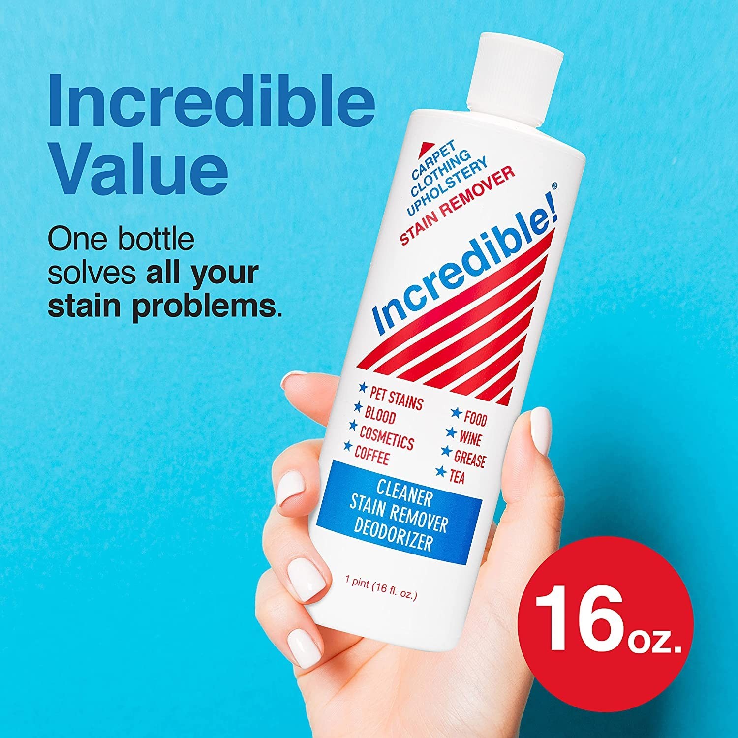 INCREDIBLE! Stain Remover – Instant Spot Remover For New and Old Stains – Blo…