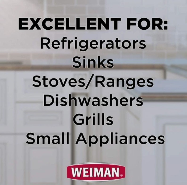 WEIMAN Stainless Steel Appliances Stoves Ranges CLEANER & POLISH 17oz (2-Pack)