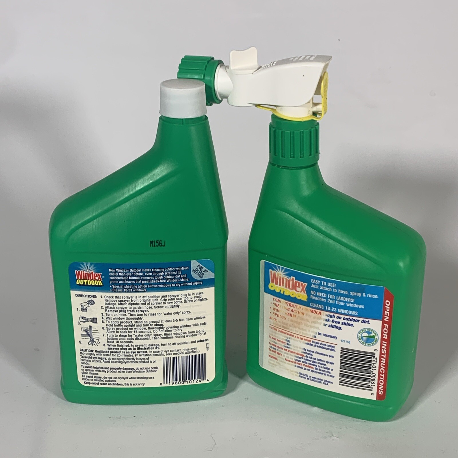 Windex Outdoor Window, Glass Cleaner Concentrate 32 Oz Lot of 2