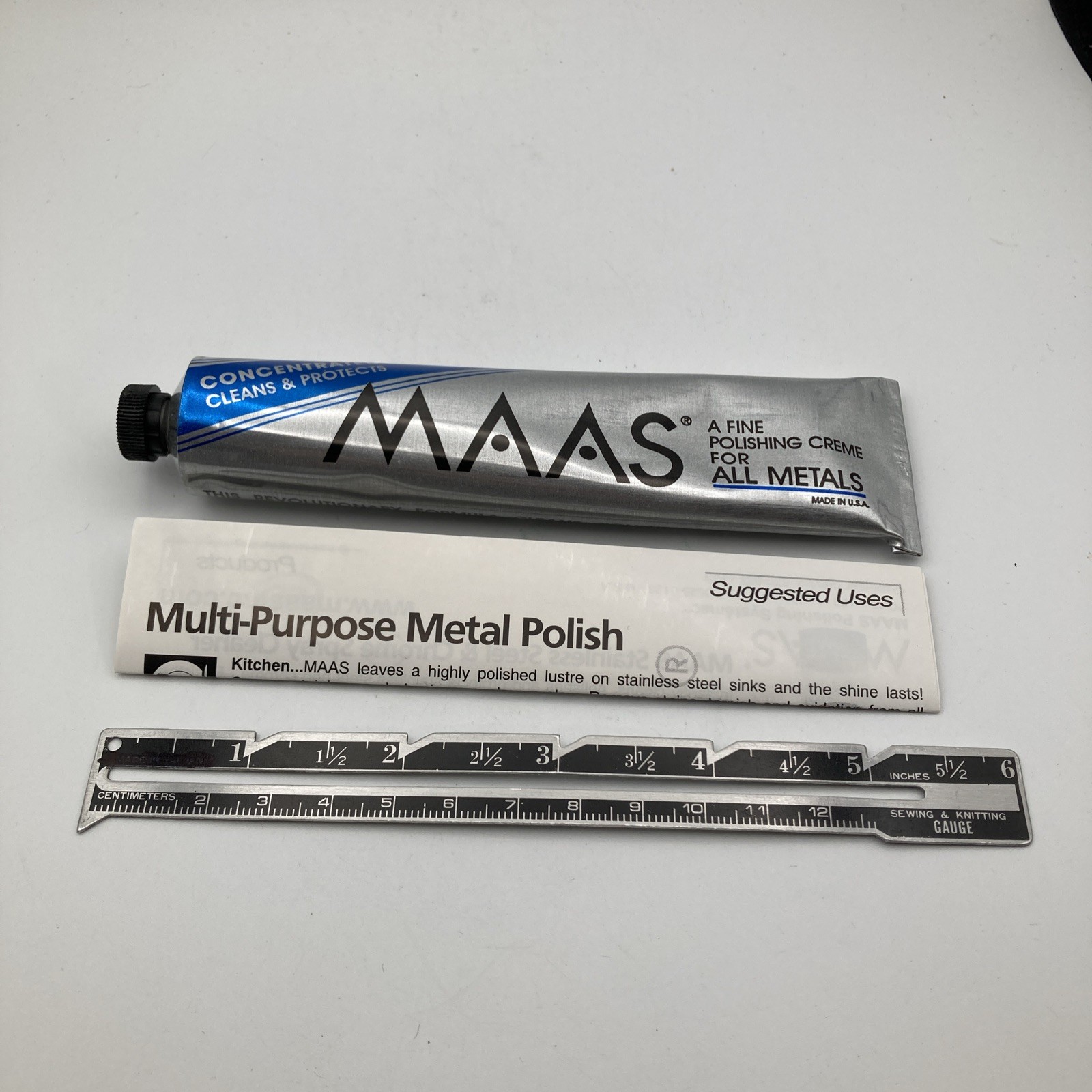 MAAS 2 oz. Concentrated Polishing Creme / 2 Ounce Tube / All Metals /Made in USA