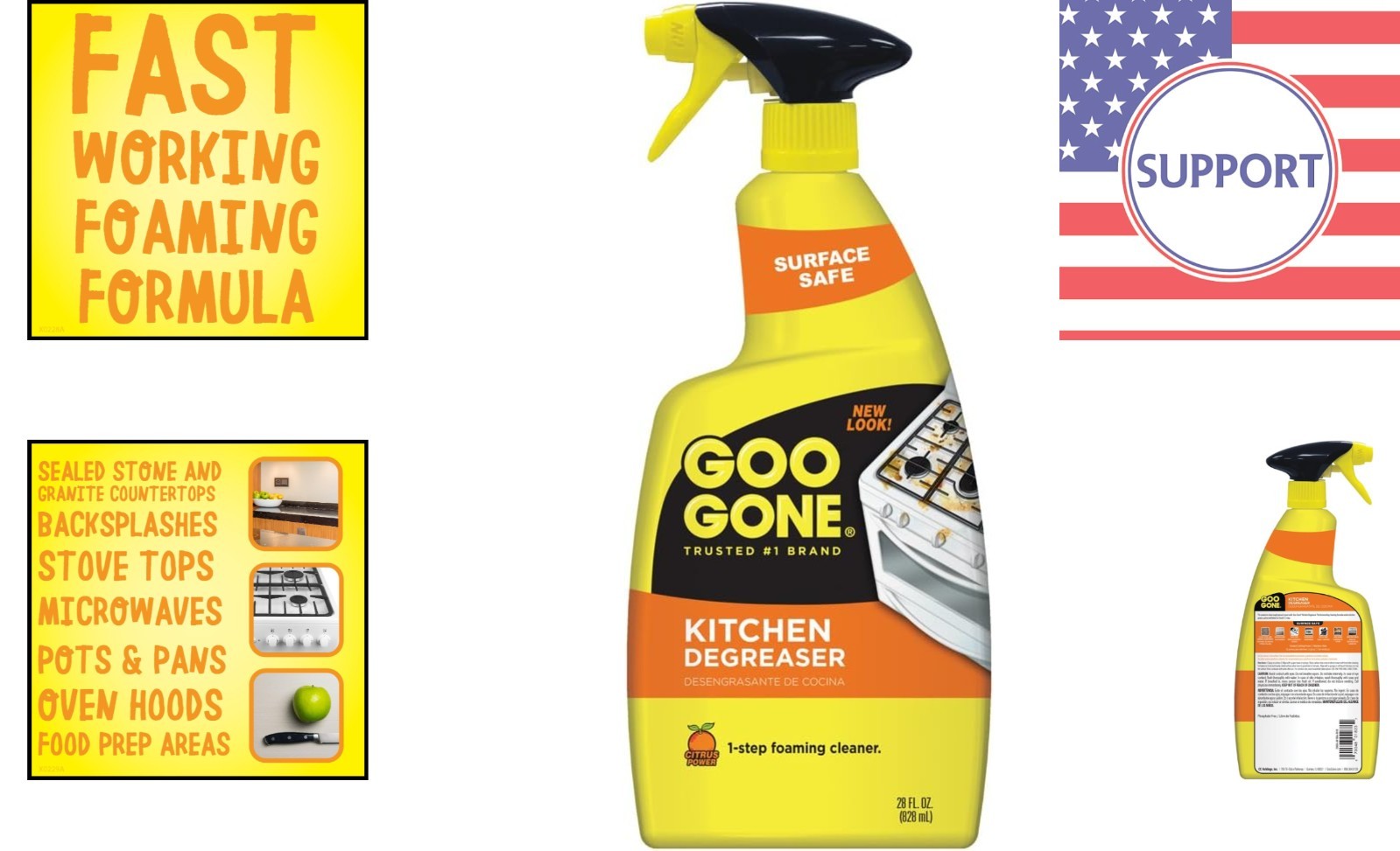 Effortless Kitchen Cleaning – 28 Fl. Oz. Grease Remover with Foaming Action