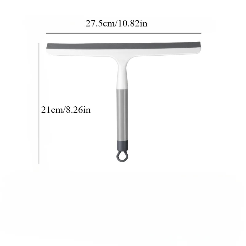 Silicone Shower Scraper Cleaner Bathrooms Multi-Purpose Squeegee Glass Clean Flo