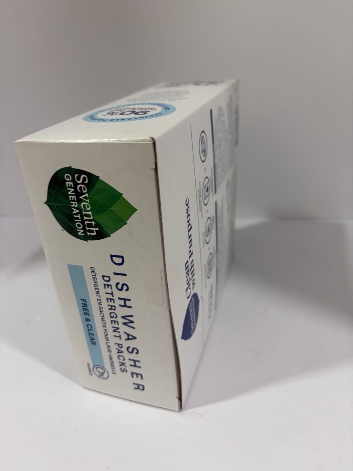 Seventh Generation Dishwasher Detergent Packs, Free & Clear 45 Pk 23.8oz/675 g