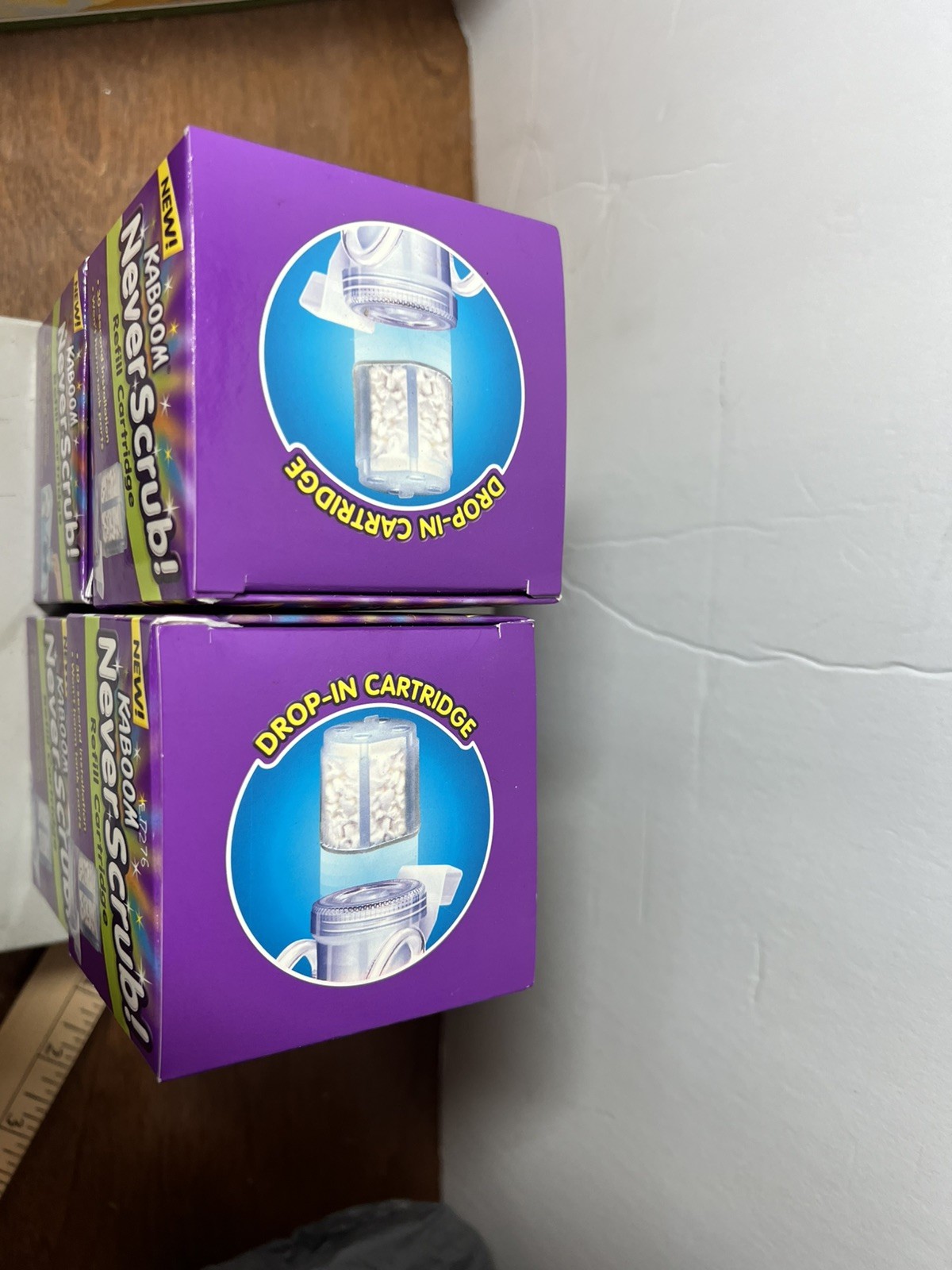 Kaboom Scrub Free Continuous Clean Refill Toilet Cleaning System 4 Cartridges
