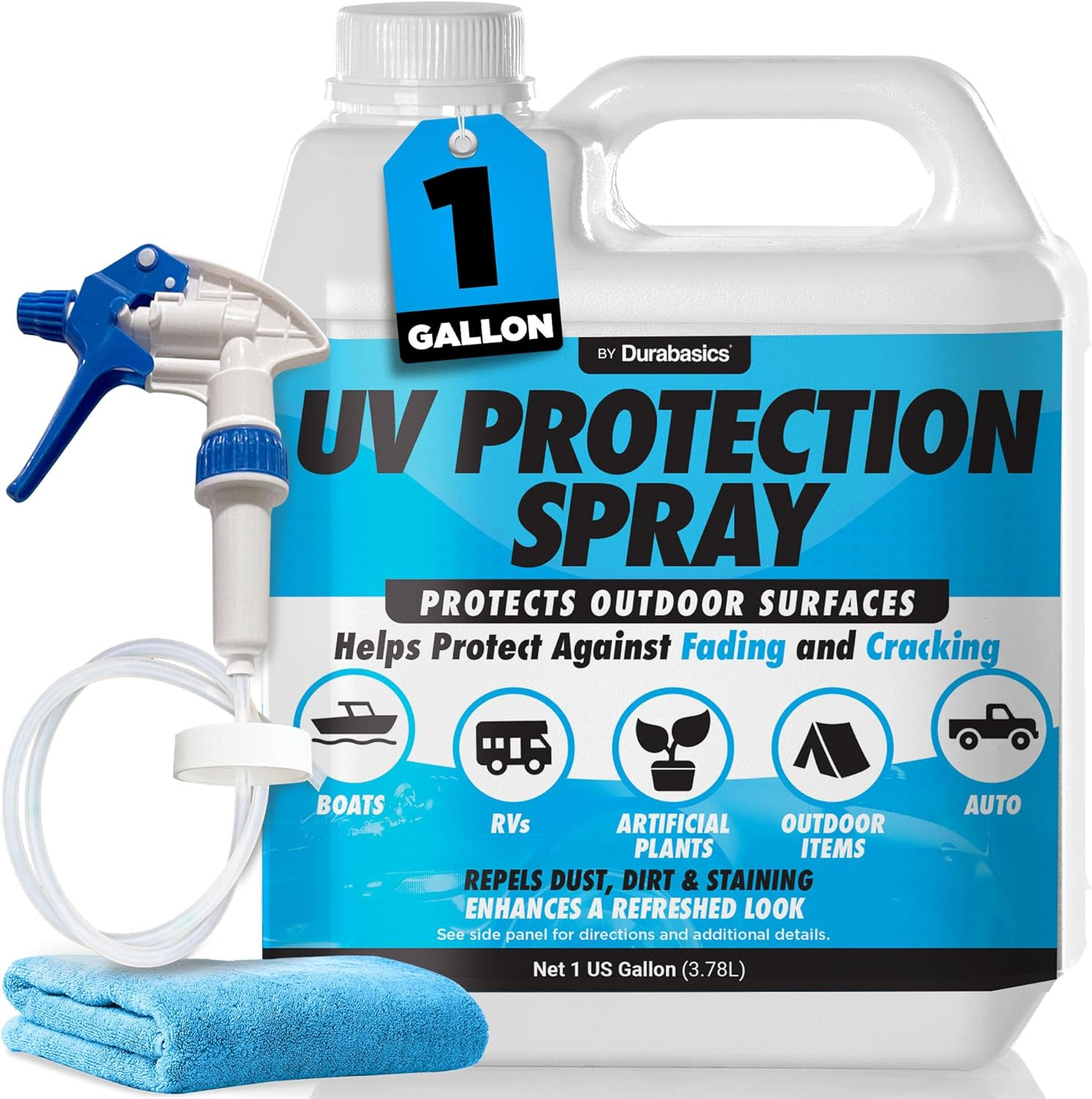 UV Protection Spray for Outdoor Surfaces – Helps Reduce Fading, Cracking, and St