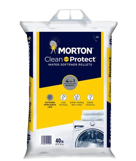 NEW 4 pack Morton Clean and Protect Water Softener Salt Pellets, 40 lb FREESHIPP