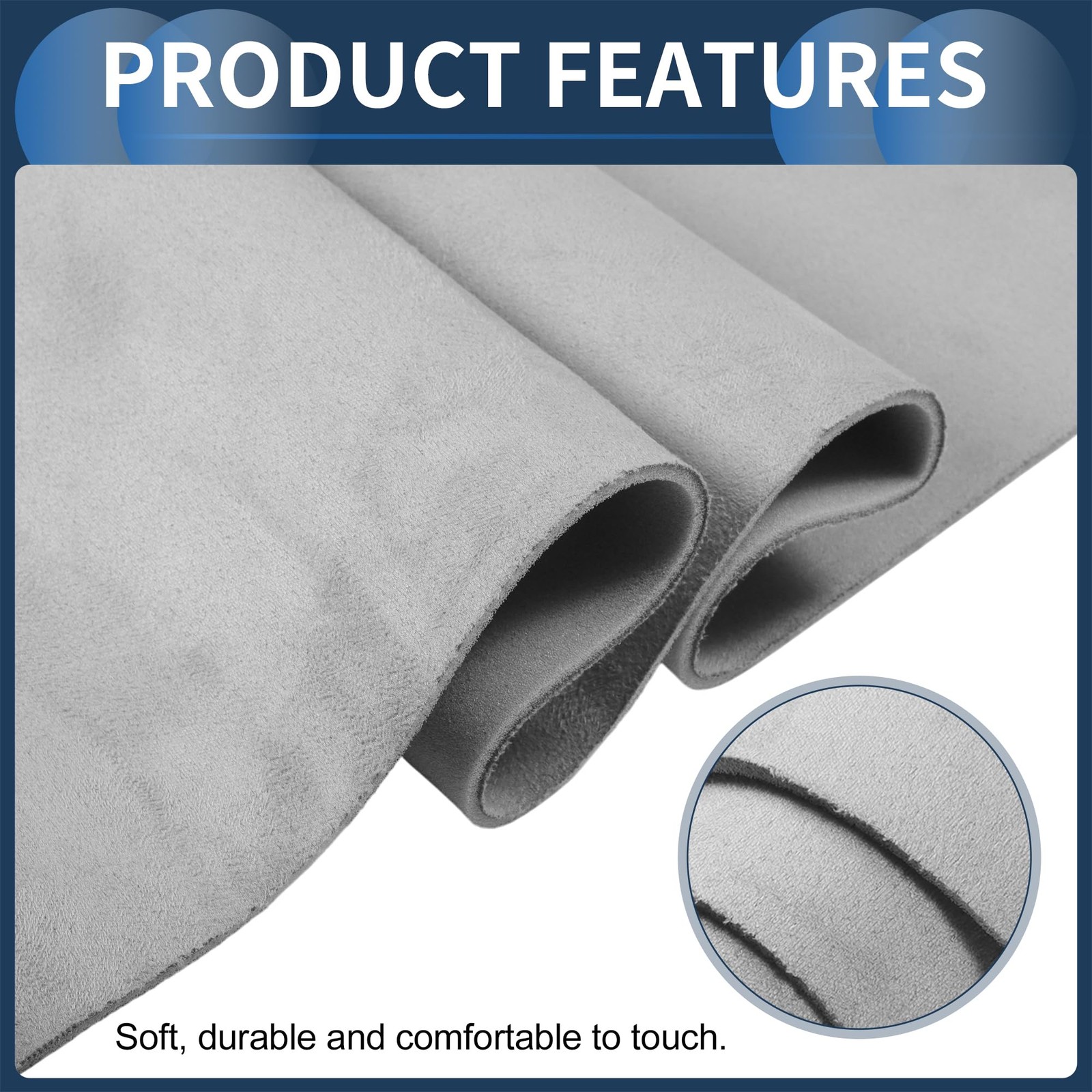 Suede Fabric 150g Headliner Fabric 23.62″ l x 57.09″ W Interior Trim DIY Roof…