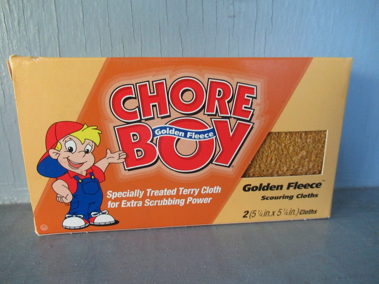 1998 Chore Boy Golden Fleece Scouring Cloths Specially Treated Terry Cloth 2 pk