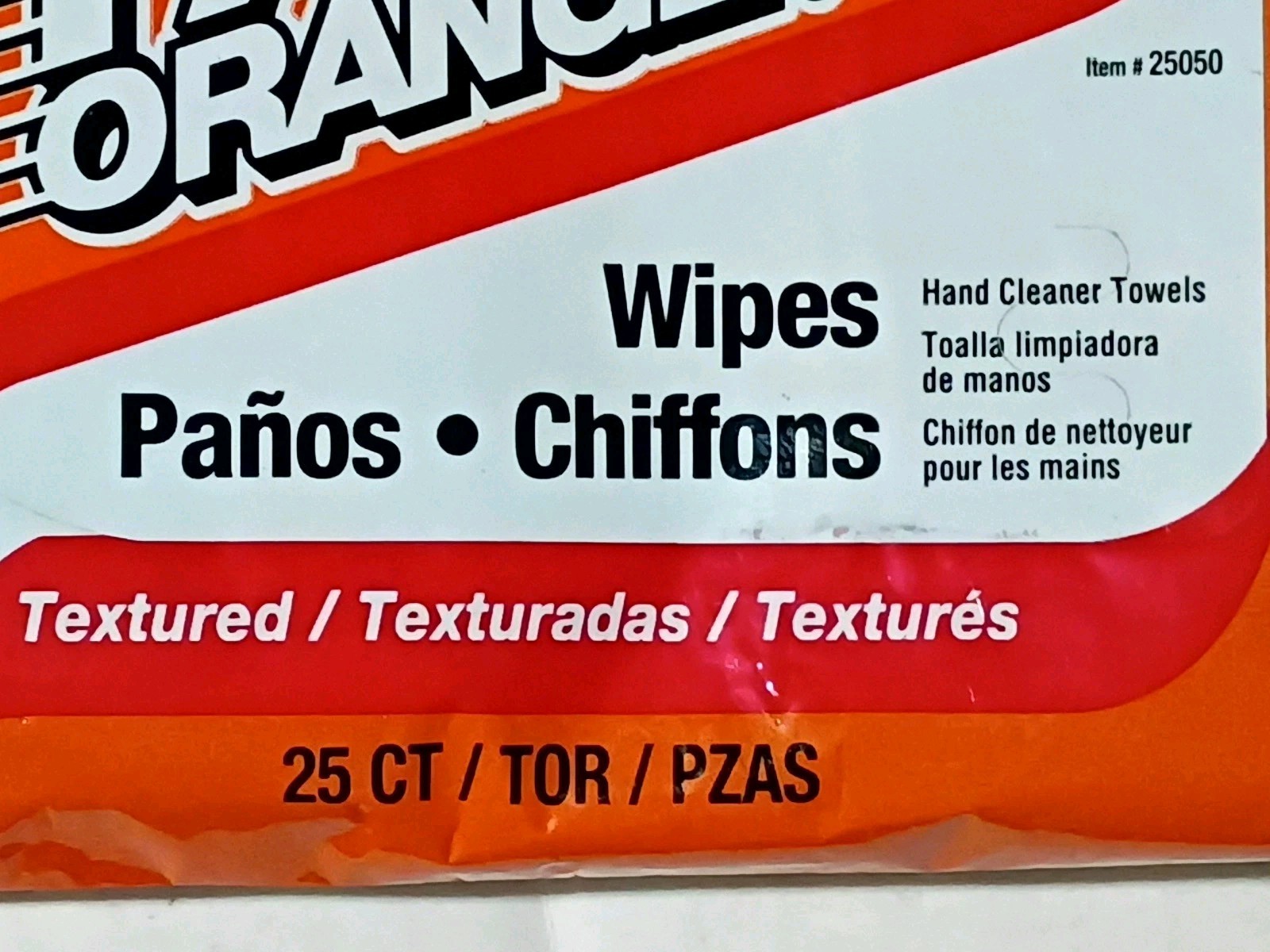 Fast Orange Hand Cleaner Wipes Mechanic Wipes For Auto Shop Heavy Duty Wipes
