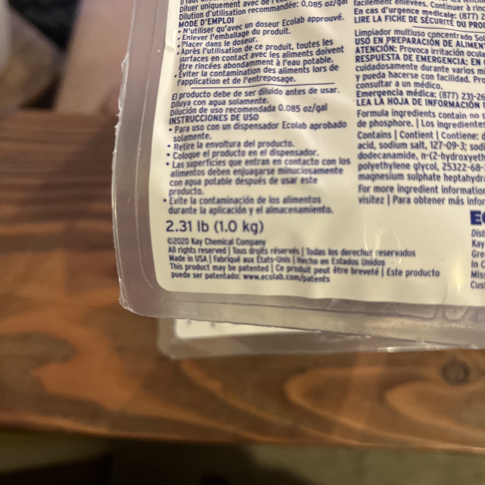 KAY Solid Sense All Purpose Super Concentrate 2.31Lb (161-E2) 8 Packs