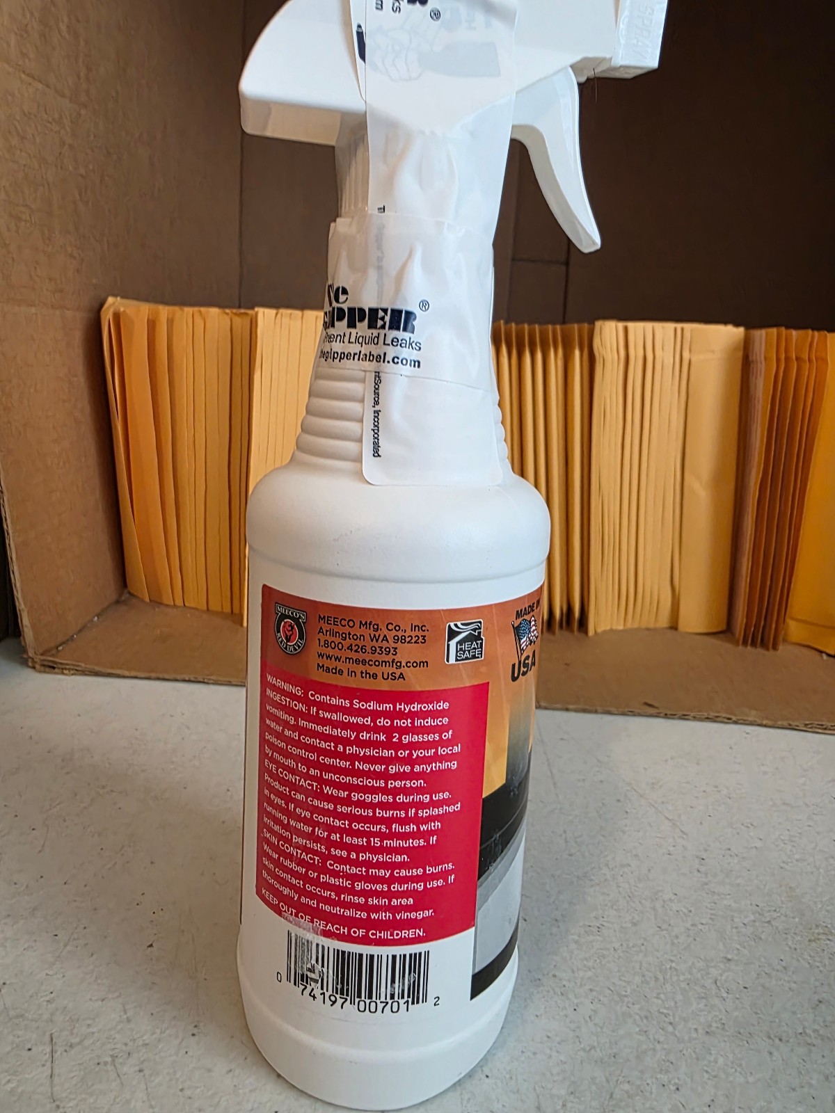 MEECO S RED DEVIL 701 Wood Stove Glass Cleaner 16 Ounce Industrial Strength