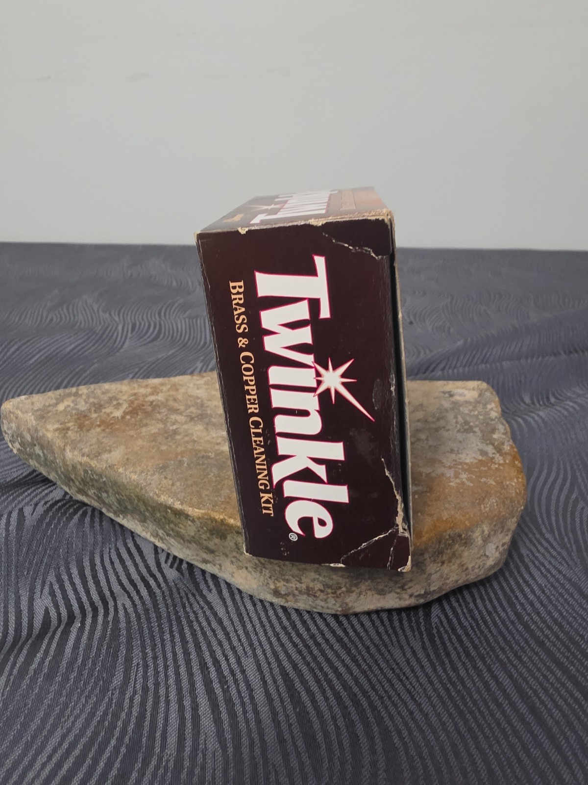 Vintage Twinkle Brass & Copper Cleaning Kit Box – Retro Kitchen Display Or Prop