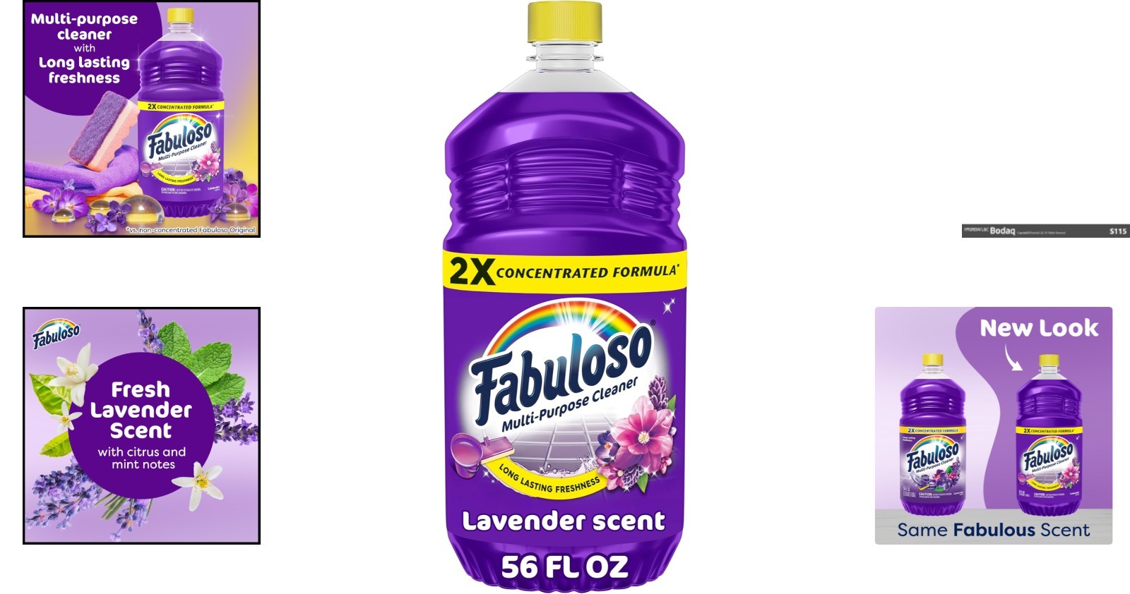 Long-Lasting Lavender Multi-Purpose Cleaner, 56oz – 2X Concentrated & No Rinse