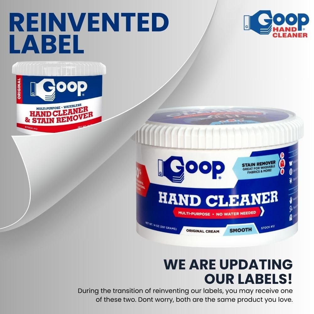 Original Multi-Purpose Waterless Hand Cleaner and Stain – 14 oz Can (Pack of 3)