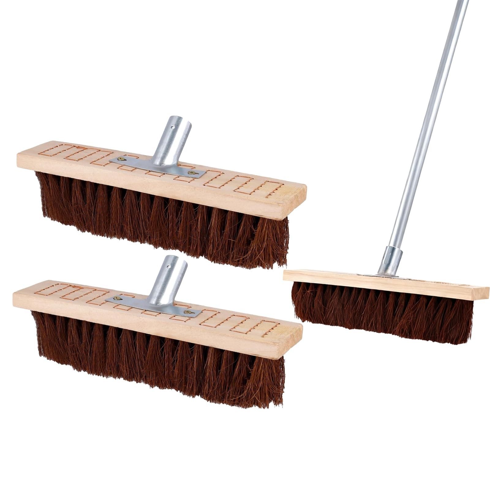 2PCS 12 Inch Floor Scrub Brushes, Outdoor Deck Brush for Concrete Floor, Gard…