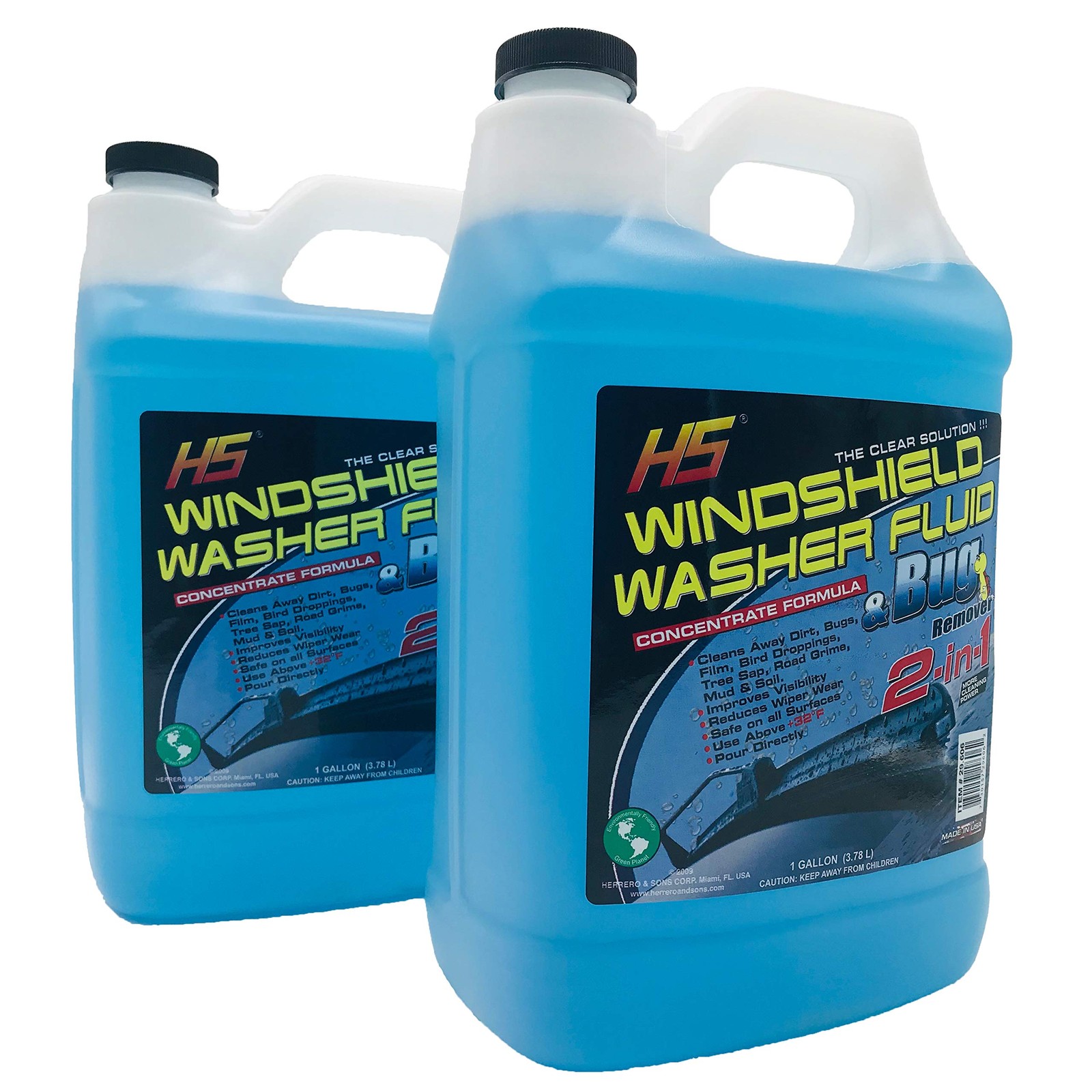 1 Gallon Blue Blue Windshield Washer Fluid Bug Wash 3.78 Liters