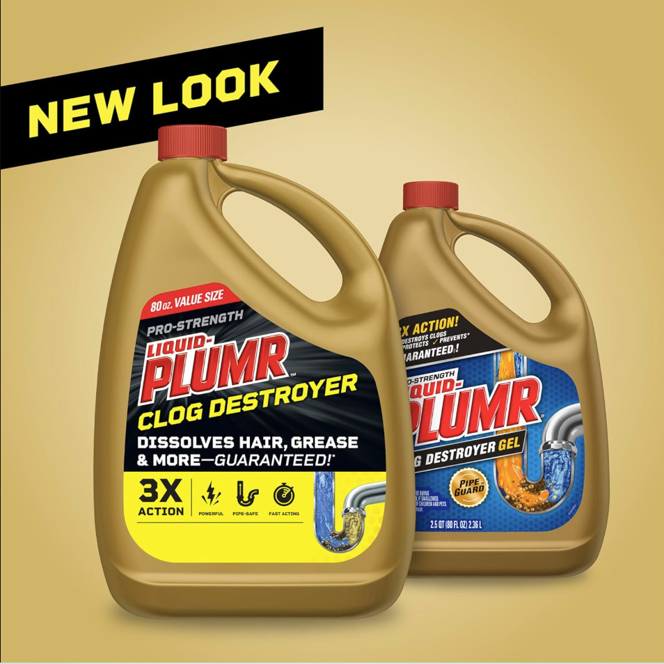 Liquid-Plumr Pro-Strength Clog Destroyer Liquid Drain Cleaner 80 Fluid Ounces