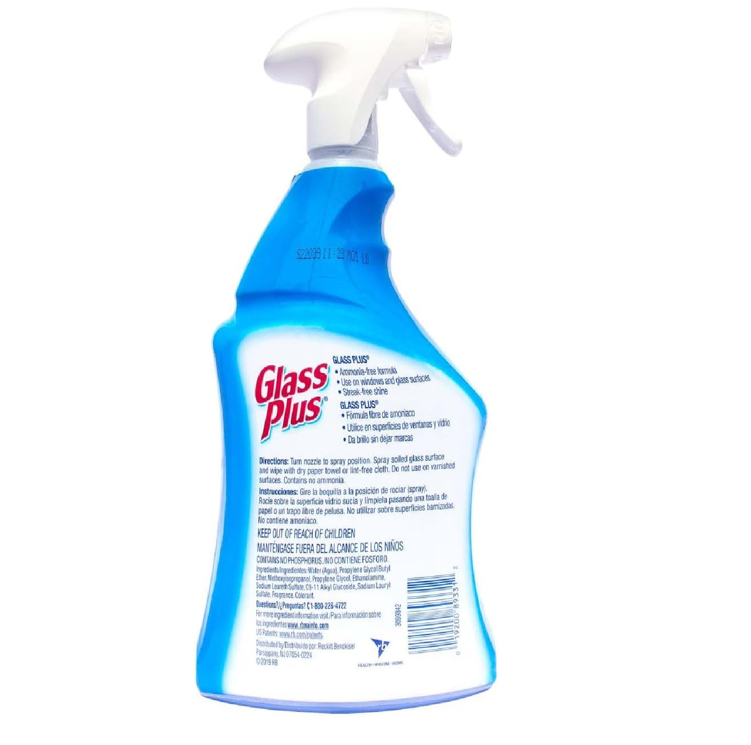 Glass Plus Glass Cleaner, 32 Fl Oz Bottle, Multi-Surface Glass Cleaner