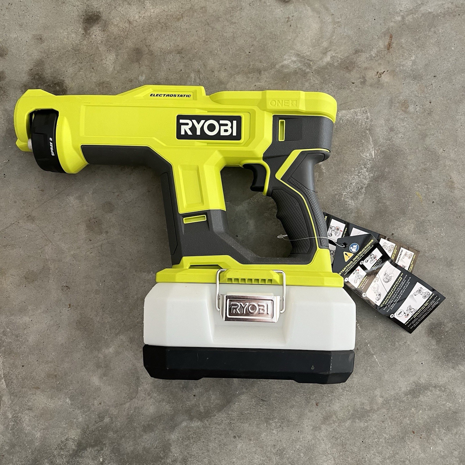 RYOBI 18V Cordless Handheld Electrostatic Sprayer PSP02 Tool Only