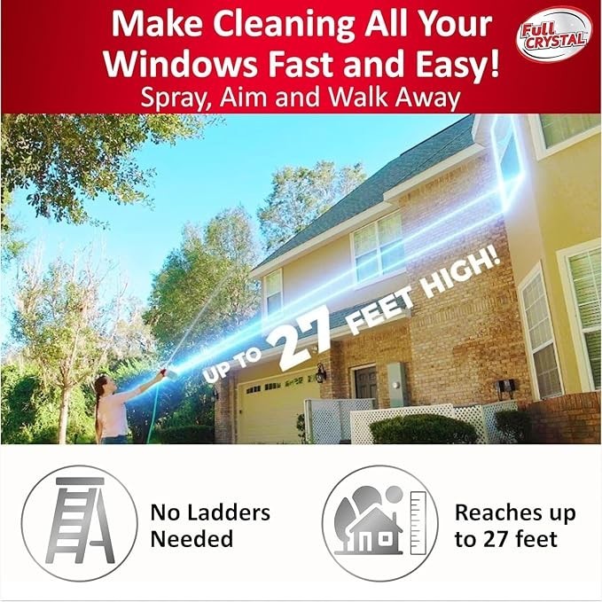 Fuller Brush FBFCRE-6 Full Crystal Powder Exterior Window Cleaner – 2 Packs of 4