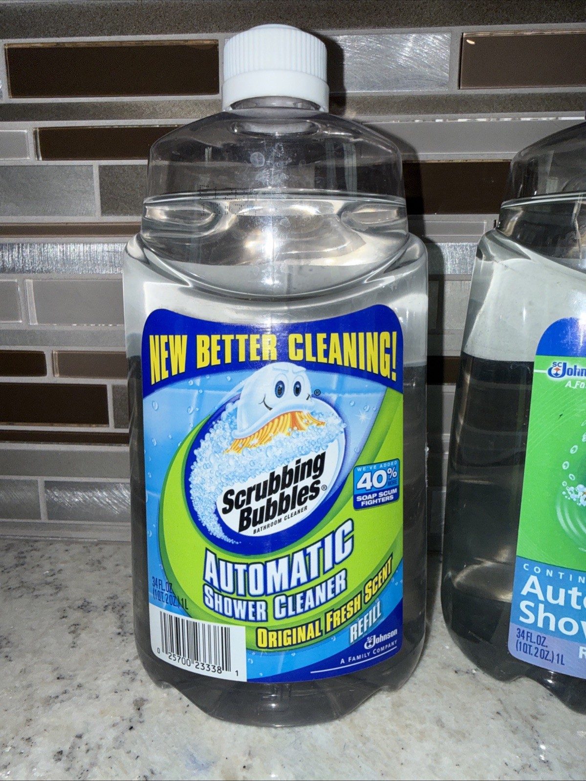 2 Scrubbing Bubbles Automatic Shower Cleaner Refills Original Scent & Spa Lot