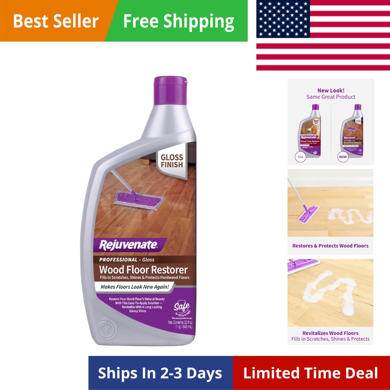 All Floors Restorer Fills Scratches, Shines And Protects All Floor Types, Inc…