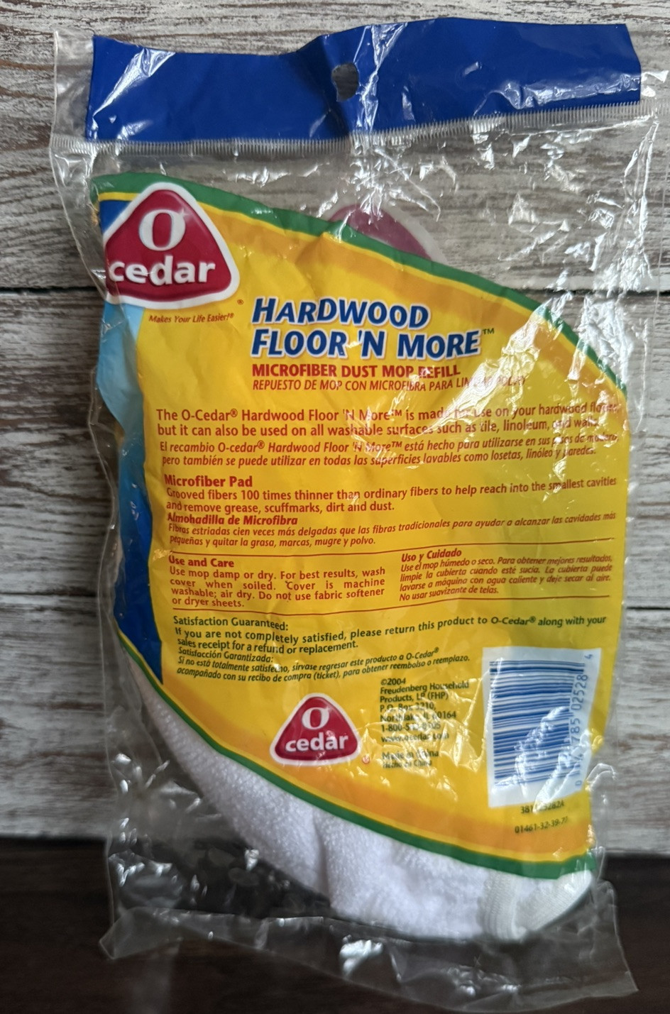 O-Cedar Floor ‘N More Microfiber Mop Refill 1 Pack NEW!