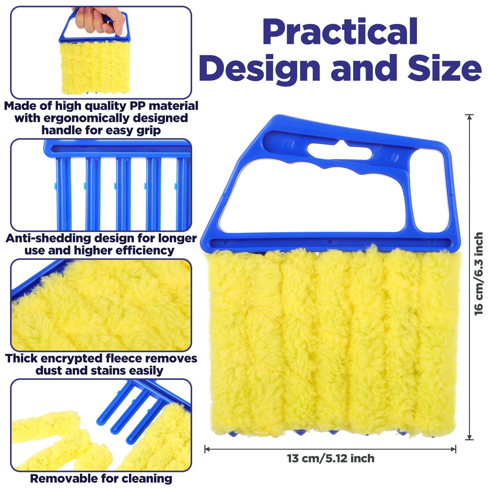 Lusofie 4 Pc Blind Cleaner Tool