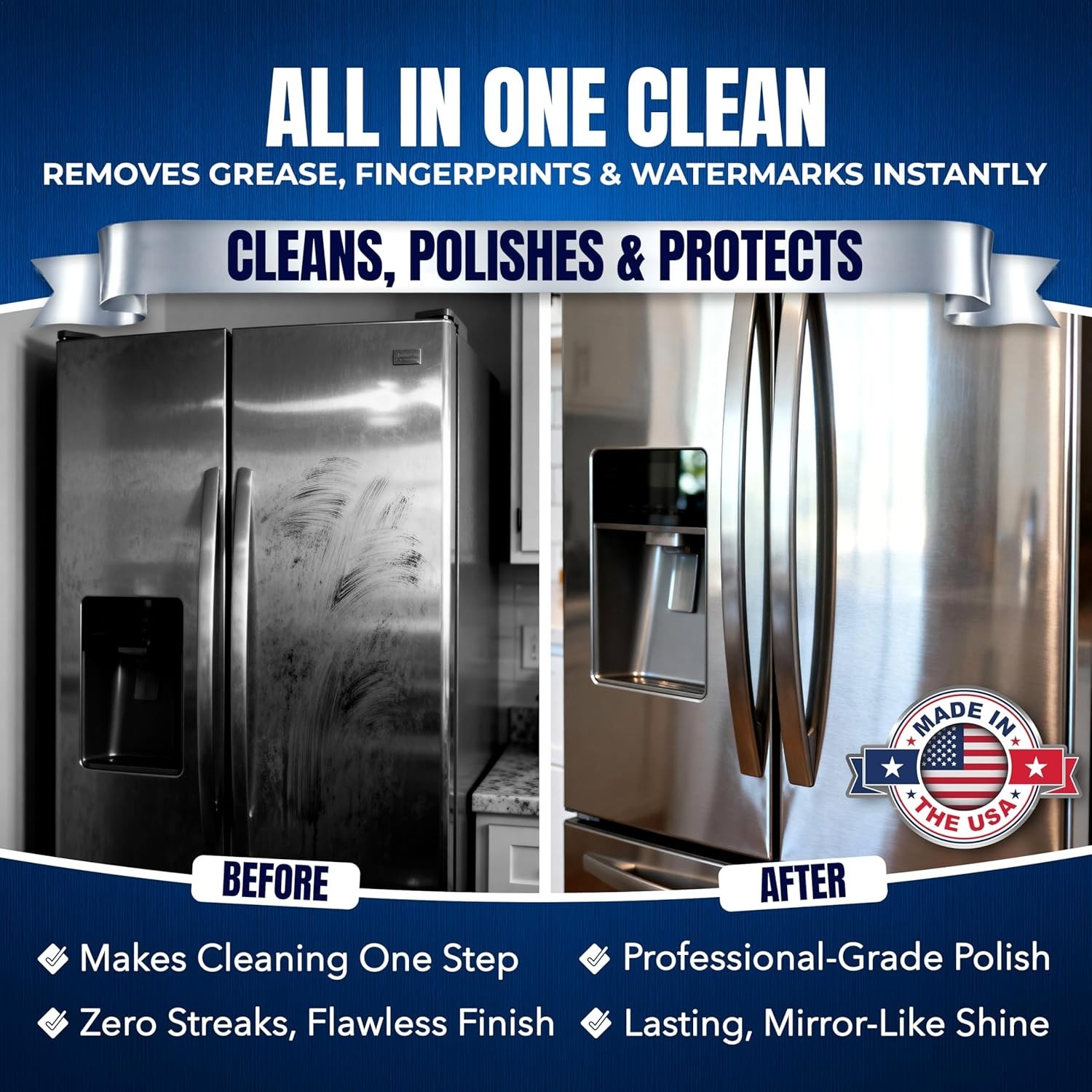 12-Pack 10oz Stainless Steel Cleaner – Effortless Shine & Protection for Home