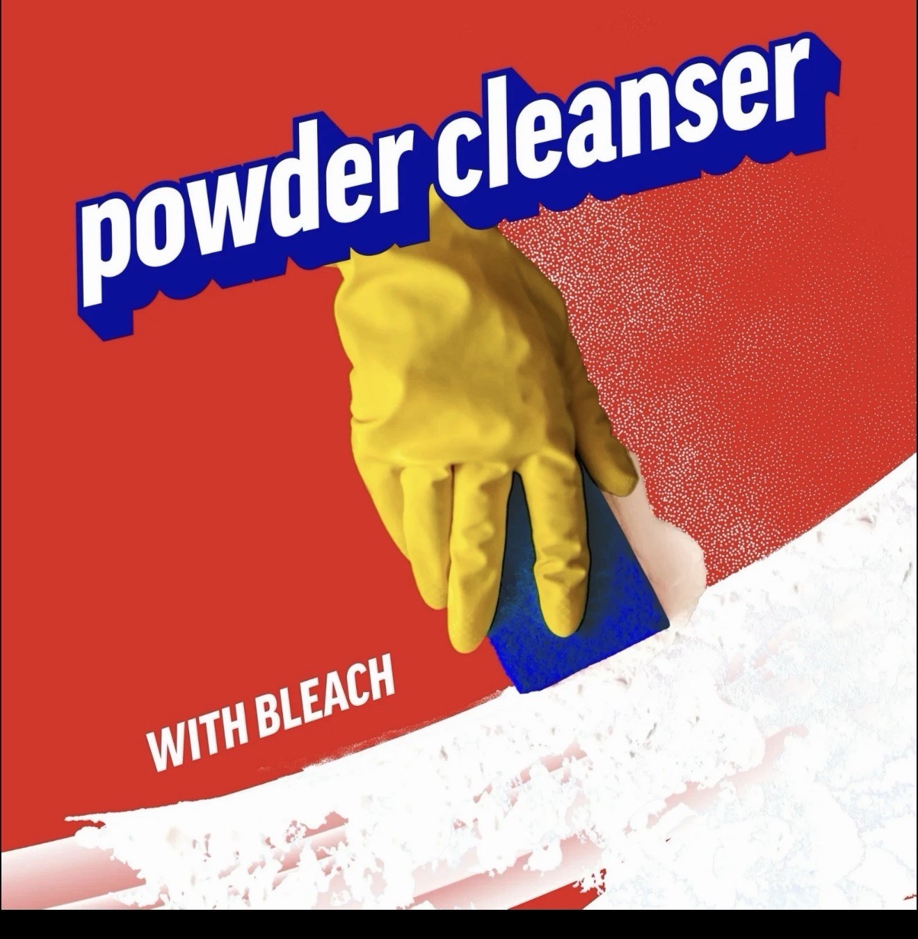 Ajax Powder Cleanser 21 oz Scratch Free Easy Rinse Formula With Bleach
