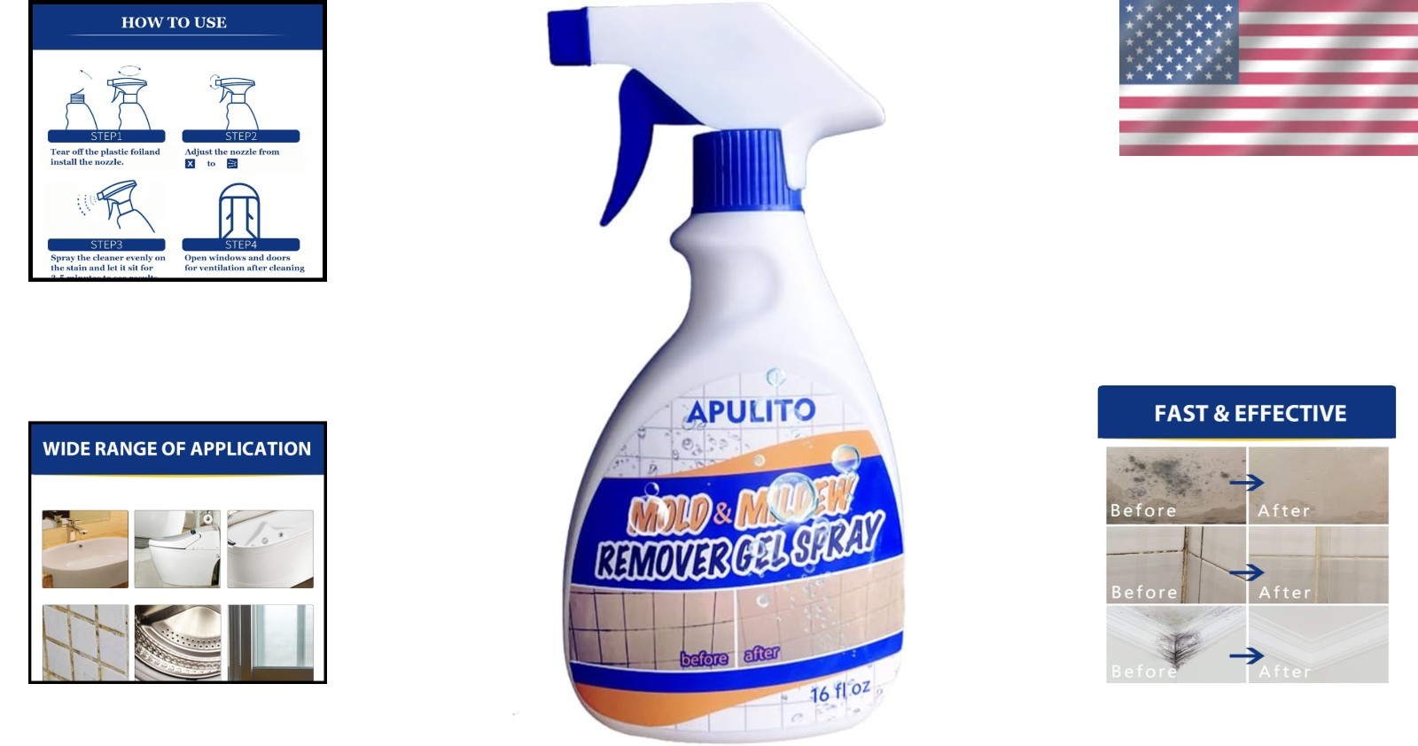 Grout & Sink Cleaning Gel – Mold Stain