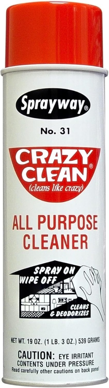 Non-Abrasive Crazy Clean All-Purpose Cleaner, 19 oz – Grease & Grime Fighter