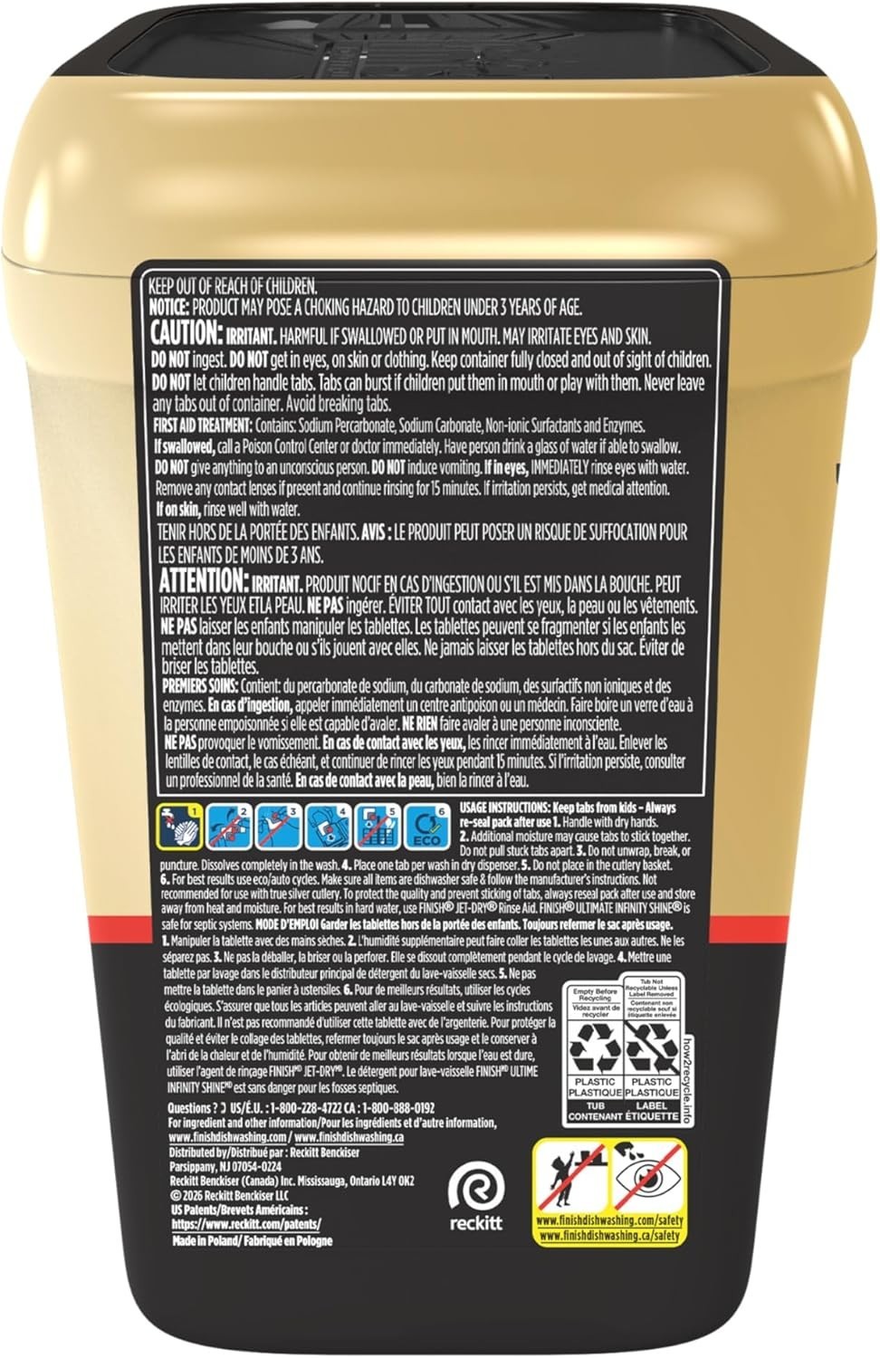 Finish Ultimate Quantum Infinity Shine Dishwasher Pods, New & Improved Formula,