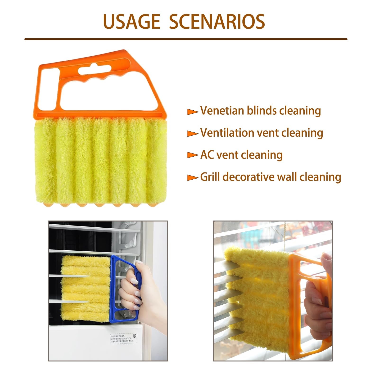 Washable Blinds Cleaner Tool, Blind Duster, Microfiber Dusting Brush for Vene…