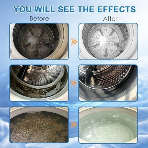 Washing Machine Cleaner Tablets 24 Pack Enzyme Deep Clean Front Load Washer