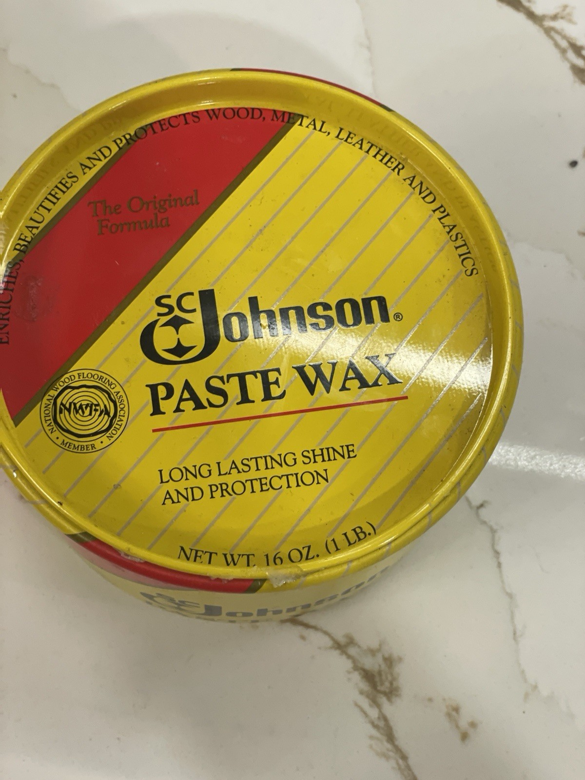SC Johnson Paste Wax Original Formula Shine Protection 16 oz 1 lb 100% New