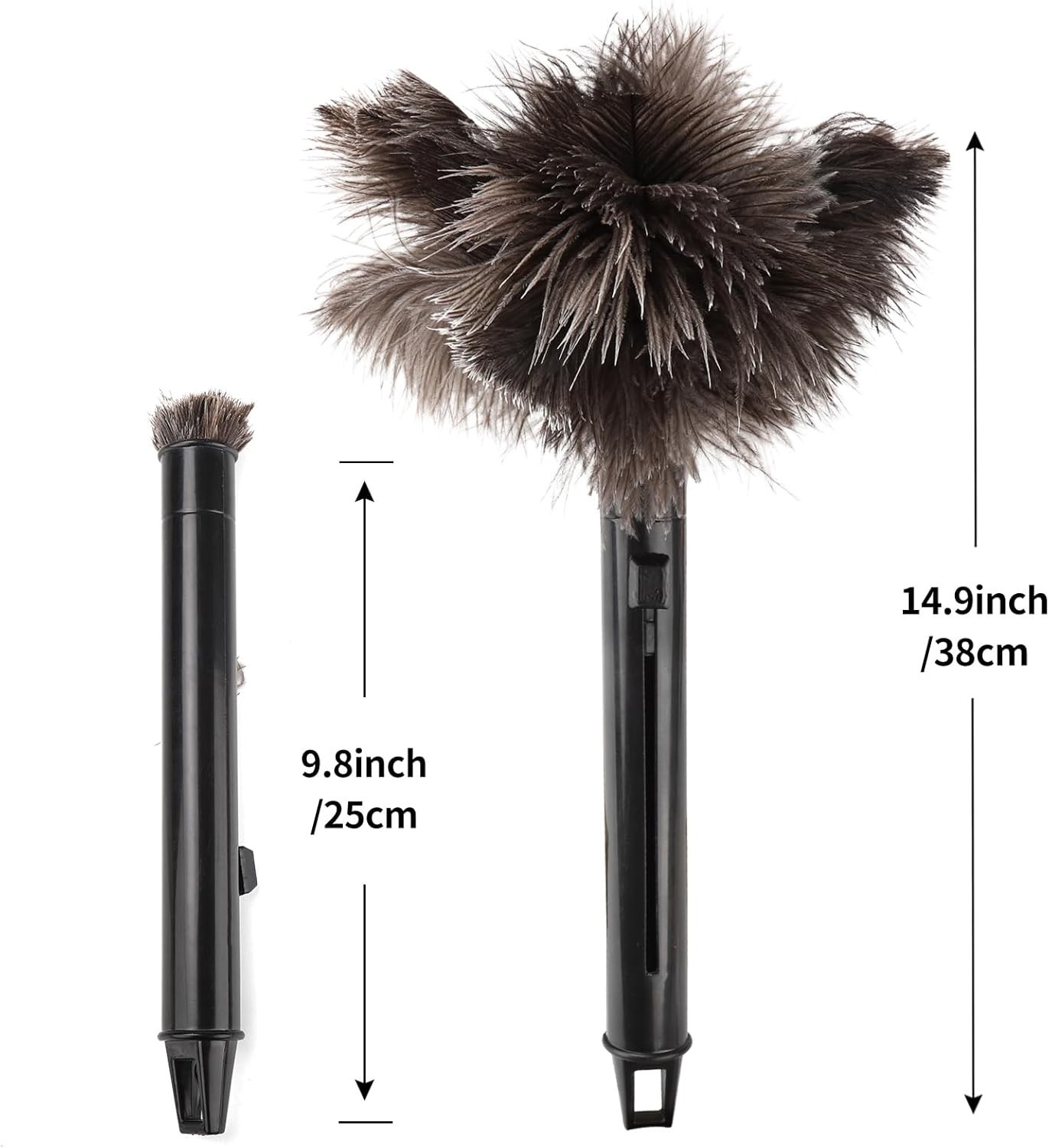 Extendable Ostrich Feather Duster – Lightweight, Anti-Static, Handheld Elegance